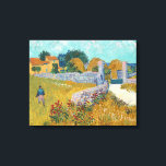 Boerderij in de Provence | Vincent van Gogh Canvas Afdruk<br><div class="desc">Farmhouse in Provence (1888) door de Nederlandse postpressionistische kunstenaar Vincent Van Gogh. Origineel kunstwerk is een olie op het canvaslandschap die schildert in levendige gouden geelten en aqua blue shades. Gebruik de ontwerphulpmiddelen om douanetekst toe te voegen of het afbeelding te personaliseren.</div>