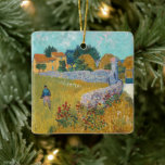 Boerderij in de Provence | Vincent van Gogh Keramisch Ornament<br><div class="desc">Farmhouse in Provence (1888) door de Nederlandse postpressionistische kunstenaar Vincent Van Gogh. Origineel kunstwerk is een olie op het canvaslandschap die schildert in levendige gouden geelten en aqua blue shades. Gebruik de ontwerphulpmiddelen om douanetekst toe te voegen of het afbeelding te personaliseren.</div>