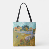 Boerderij in de Provence | Vincent van Gogh Tote Bag (Achterkant)