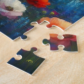 Boerderij in een bloemenveld legpuzzel (Zijkant)
