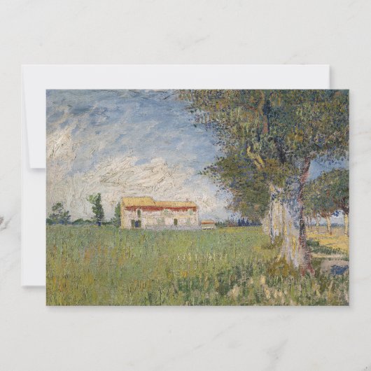 Boerderij in een tarweveld | Vincent van Gogh (Voorkant)