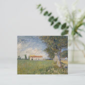 Boerderij in een tarweveld | Vincent van Gogh Briefkaart (Staand voorkant)