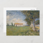 Boerderij in een tarweveld | Vincent van Gogh Briefkaart (Voorkant / Achterkant)