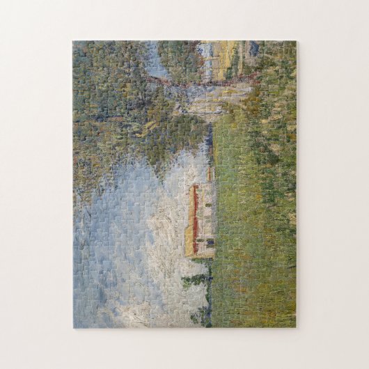 Boerderij in een tarweveld | Vincent van Gogh Legpuzzel (Verticaal)