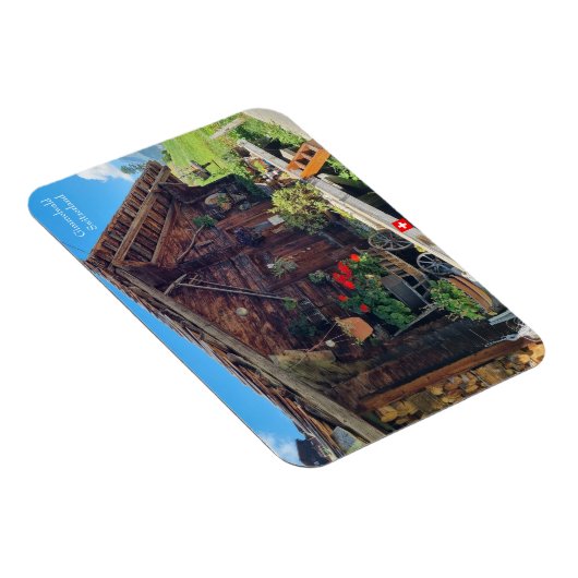  Boerderij in Gimmelwald (Zwitserland) Magneet (Rechterzijde)