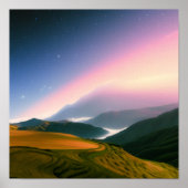 Boerderij in het Poster van de bergen (Voorkant)