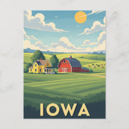Boerderij in Iowa Reizen Briefkaart