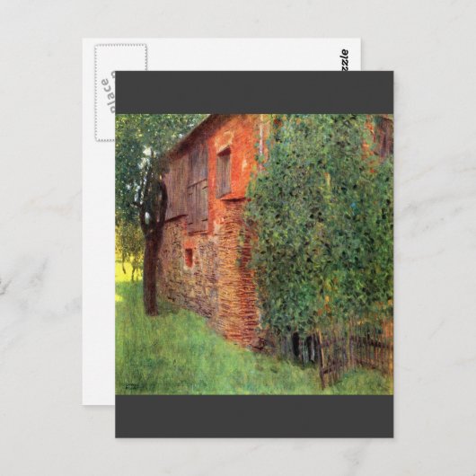 Boerderij in Kamer in Attersee door Gustav Klimt Briefkaart (Voorkant / Achterkant)