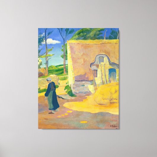 Boerderij in Le Pouldu Canvas Afdruk (Voorkant)