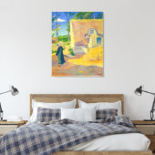 Boerderij in Le Pouldu Canvas Afdruk (Insitu (Slaapkamer))