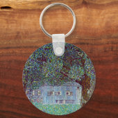 Boerderij in Opper-Oostenrijk door Gustav Klimt Sleutelhanger (Achterkant)