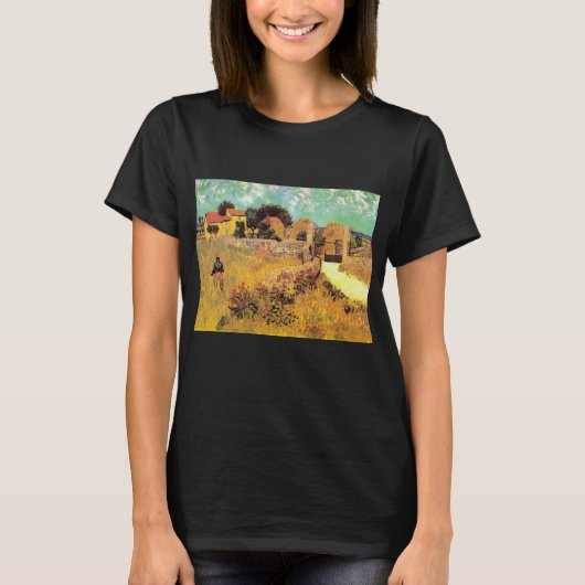 Boerderij in Provence door Vincent van Gogh T-shirt (Voorkant)