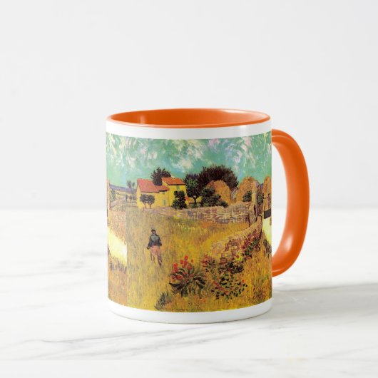 Boerderij in Provence van Vincent van Gogh Mok (Voorkant rechts)