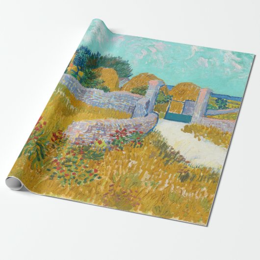 Boerderij in Provence - Vincent van Gogh Cadeaupapier (Uitgerold)