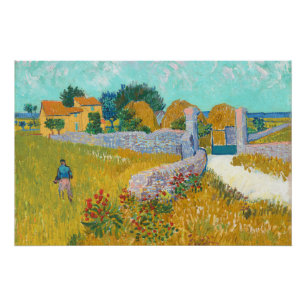 Boerderij in Provence - Vincent van Gogh Perfect Poster