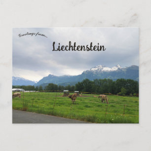 Boerderij in Vaduz Liechtenstein Briefkaart