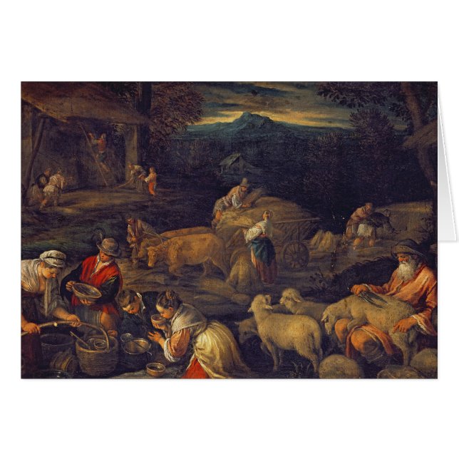 Boerderij interieur of schapen scheren (Voorkant Horizontaal)