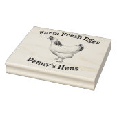 Boerderij Jouw naam kippen Eistempel Rubberstempel (Stempel)