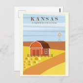  Boerderij Kansas Briefkaart (Voorkant / Achterkant)