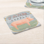 Boerderij Kartonnen Onderzetters (Schuin)