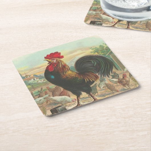 Boerderij Kartonnen Onderzetters (Schuin)