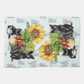 Boerderij Katten Groenten Theedoek (Horizontaal)