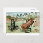 Boerderij Katten van Louis Wain Briefkaart (Voorkant / Achterkant)