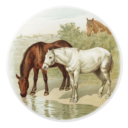 Boerderij Keramische Knop (Voorkant)