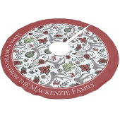 Boerderij Kerst Bloemen Herten Schedel Antlers Kerstboom Rok (Gekanteld)