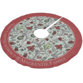 Boerderij Kerst Bloemen Herten Schedel Antlers Kerstboom Rok (Gekanteld)