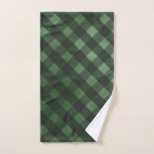 Boerderij Kerst Country Green Plaid Handdoek (Handdoek)
