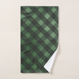 Boerderij Kerst Country Green Plaid Handdoek