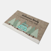  Boerderij Kerst - Familie Welkom Deurmat (Schuin)