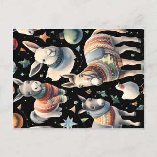 boerderij kerst feestdagenkaart