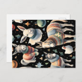 boerderij kerst feestdagenkaart (Voorkant / Achterkant)