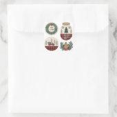 Boerderij Kerst sticker Set - Rustieke vakantie (Tas)