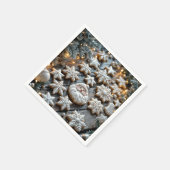 Boerderij Kerst Suikerkoekjes op Hout Servet (Hoek)