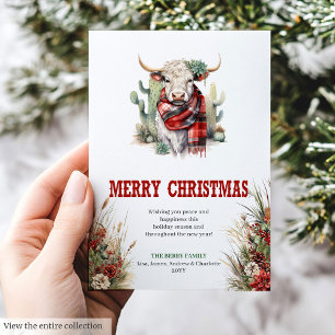 Boerderij kerst wenskaart digitaal bestand feestdagenkaart