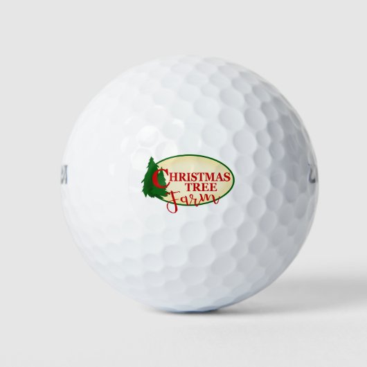 Boerderij kerstbomen golfballen (Voorkant)