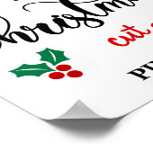 Boerderij kerstbomen knippen en tassen -  poster (Hoek)