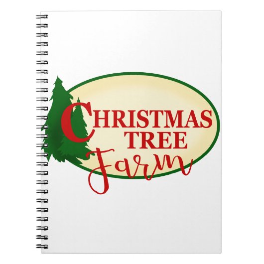 Boerderij kerstbomen notitieboek (Voorkant)