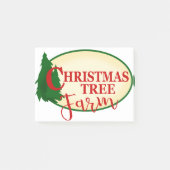 Boerderij kerstbomen post-it® notes (Voorkant)