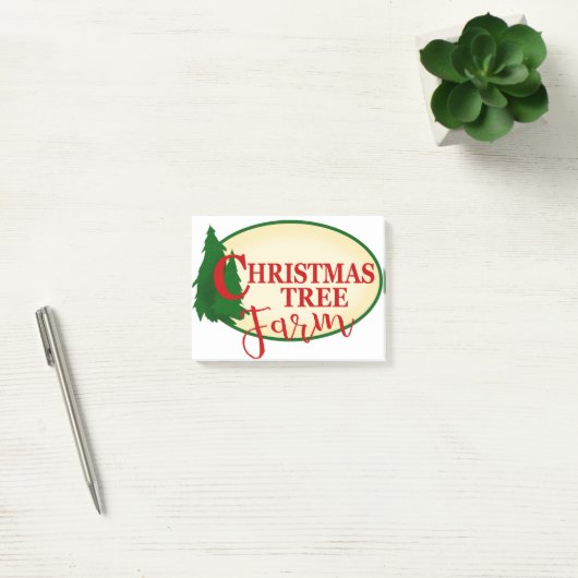 Boerderij kerstbomen post-it® notes (Kantoor)