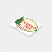 Boerderij kerstbomen post-it® notes (Schuin)