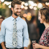 Boerderij kerstbomen stropdas