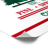 Boerderij kerstbomen, vers, gesneden en geslepen poster (Hoek)