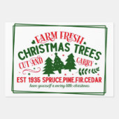 Boerderij kerstbomen, vers inpakpapier vel (Voorkant)