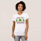 Boerderij kerstbomen, vers t-shirt (Voorkant volledig)