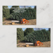 Boerderij kerstbomen visitekaartje (Voorkant / Achterkant)