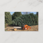 Boerderij kerstbomen visitekaartje (Achterkant)